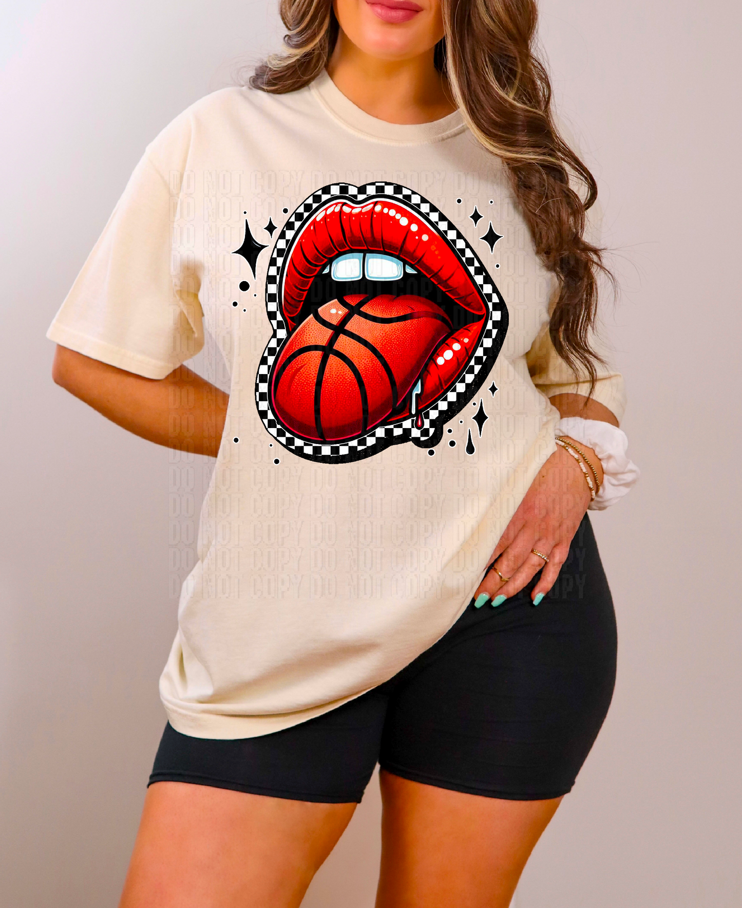 Basketball Lips DTF Transfer