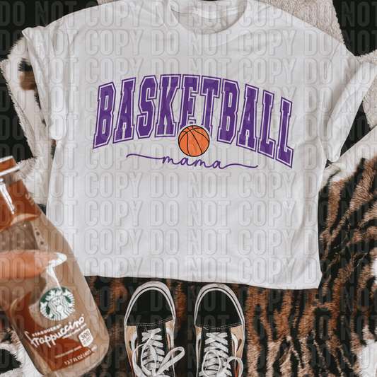 Basketball Mama Purple DTF Transfer