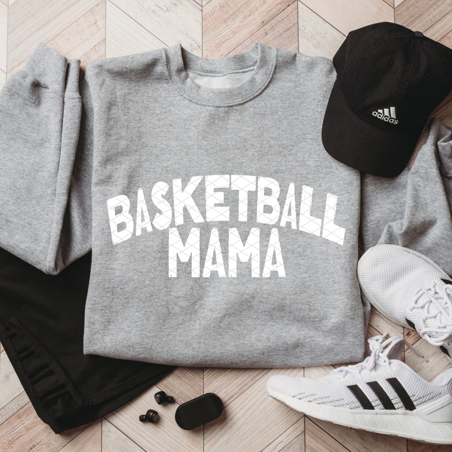 Basketball Mama White Font DTF Transfer