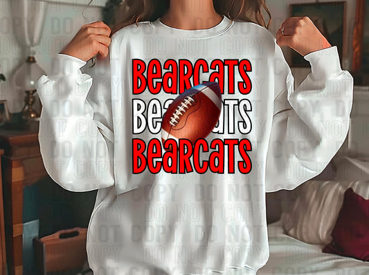 Bearcats Football Red White DTF Transfer