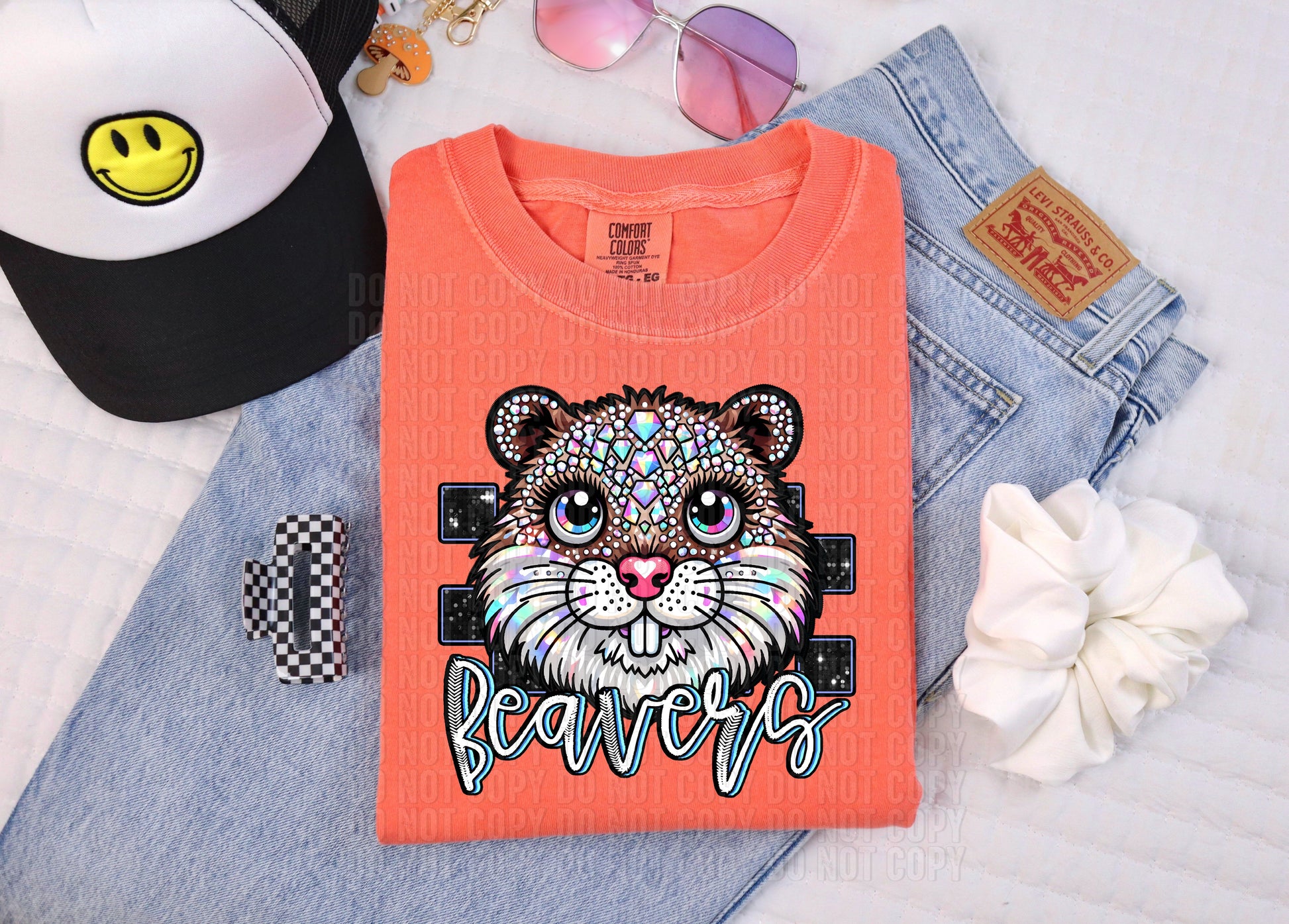 Rhinestone Colorful Mascots DTF Transfer