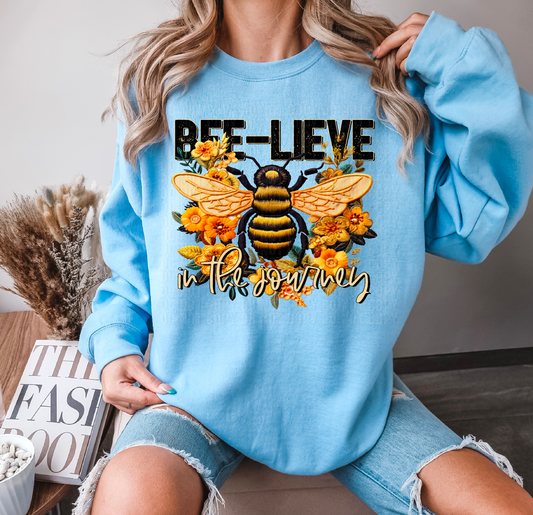 Bee-lieve In The Journey DTF Transfer