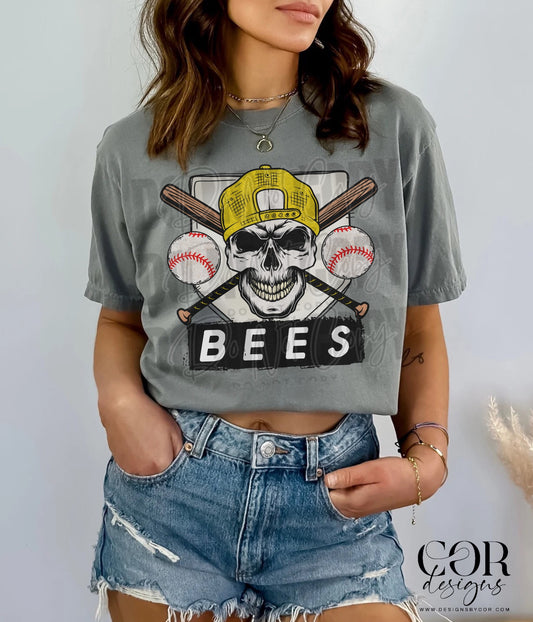 Bees Yellow DTF Transfer
