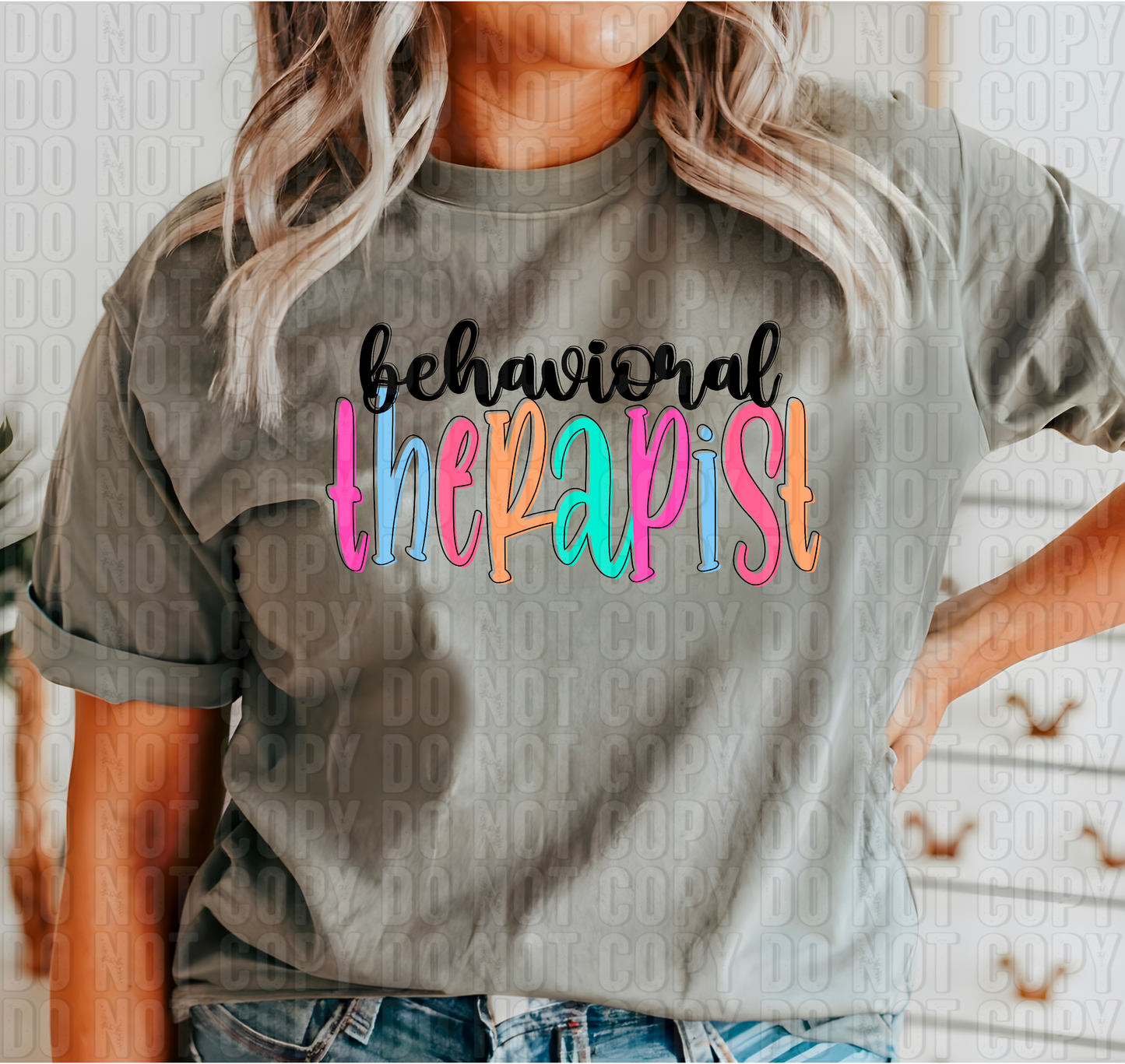 Colorful Handwritten Occupations/Names DTF Transfer