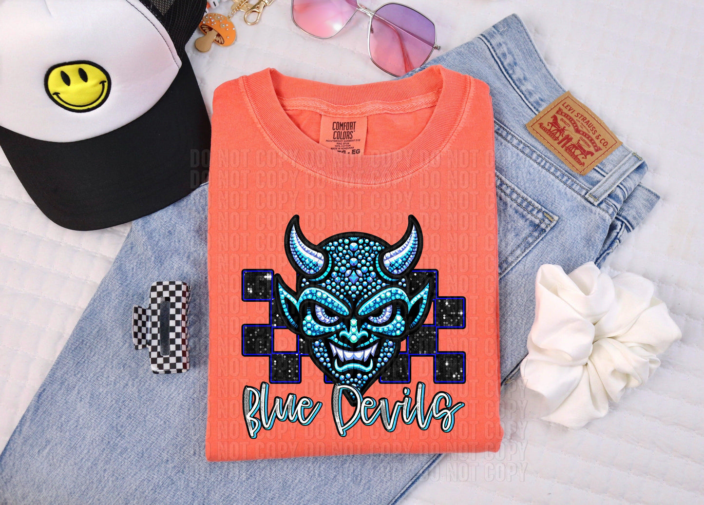 Rhinestone Colorful Mascots DTF Transfer