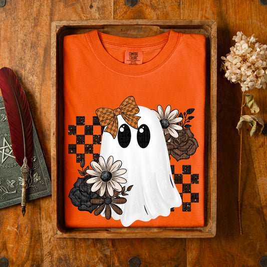Boho Fall Ghost DTF Transfer
