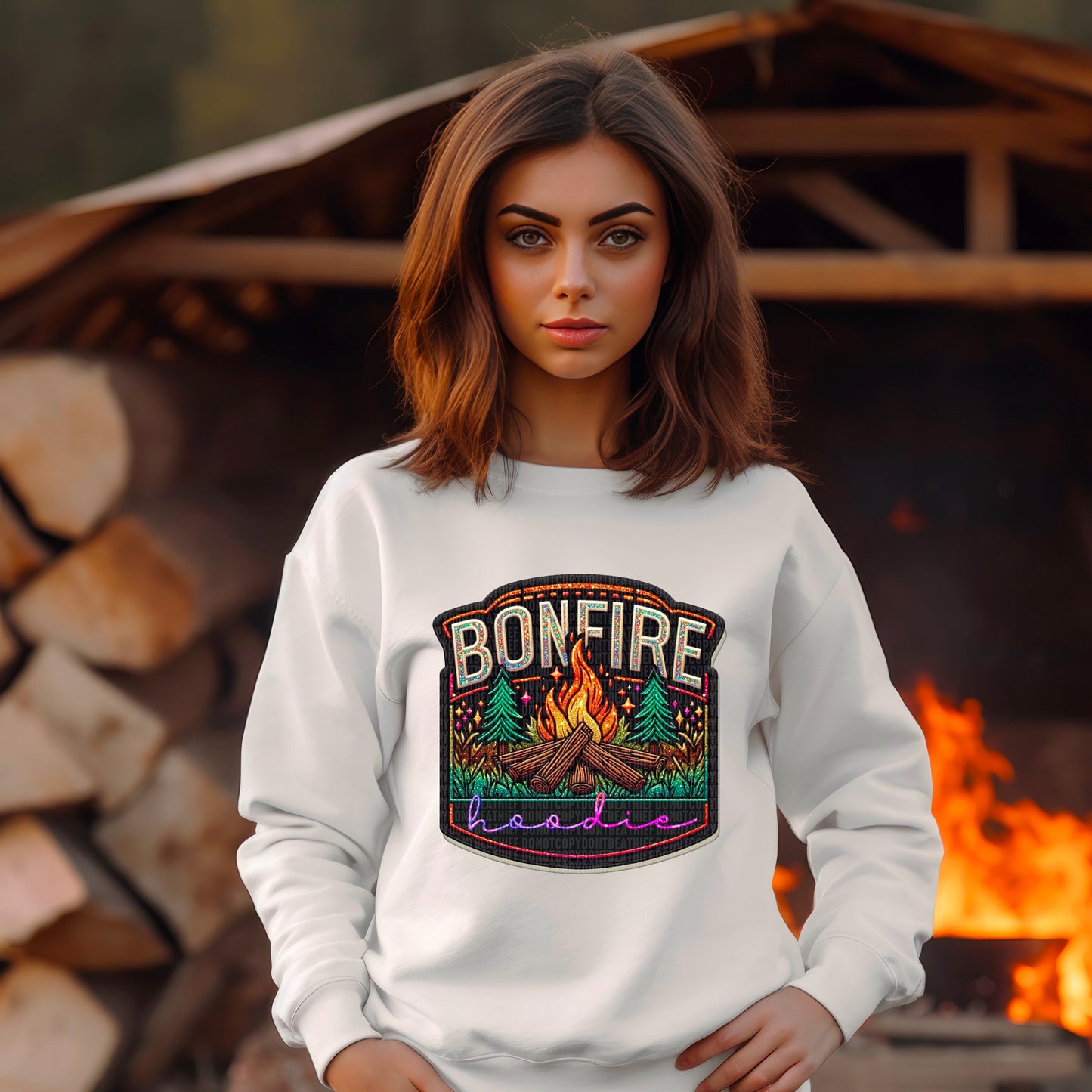 Bonfire Hoodie DTF Transfer