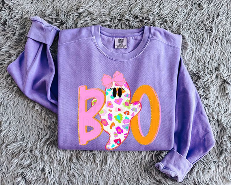 Boo Bright Ghost DTF Transfer