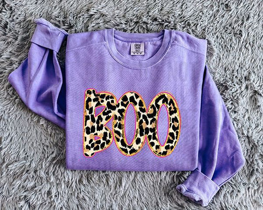 Boo Leopard Hot Pink DTF Transfer