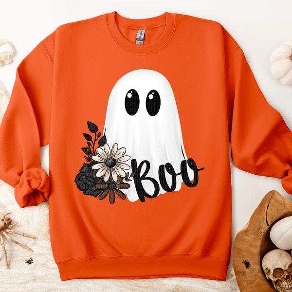 Boo Ghost Floral DTF Transfer