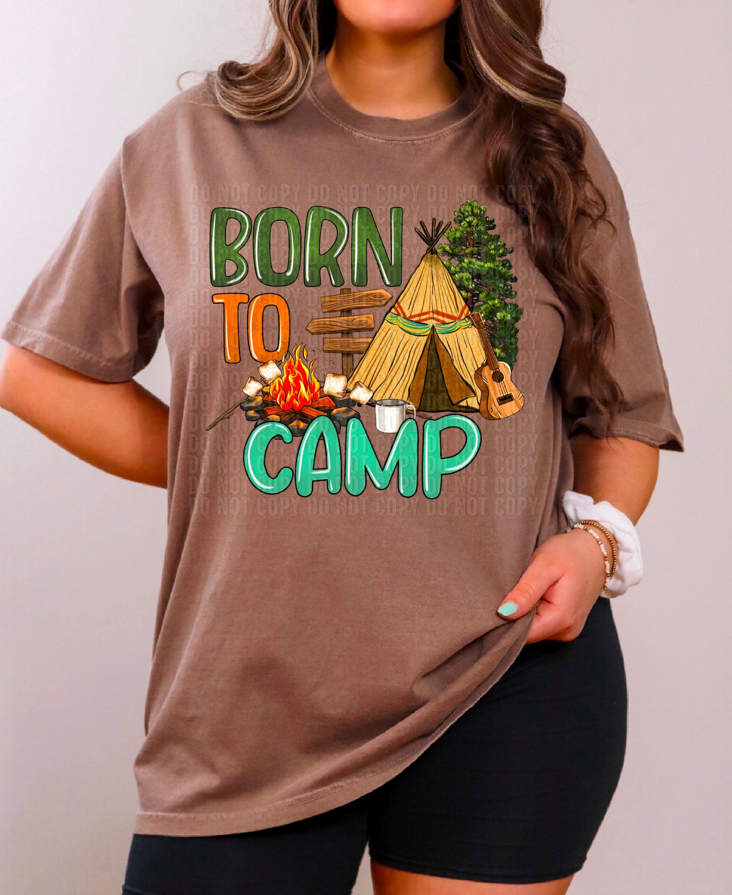 Born To Camp DTF Transfer