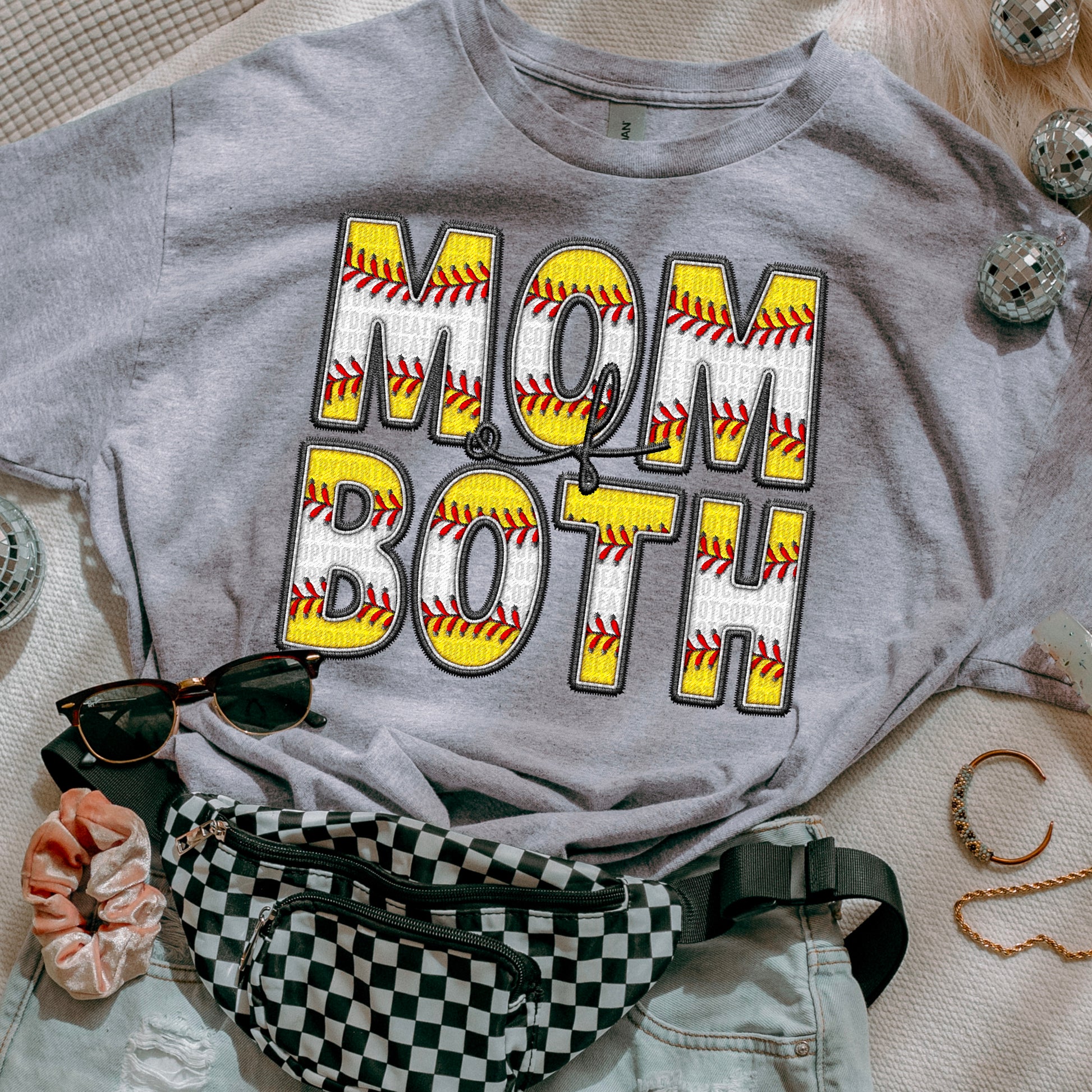 Mom Of Both Softball/Baseball DTF Transfer