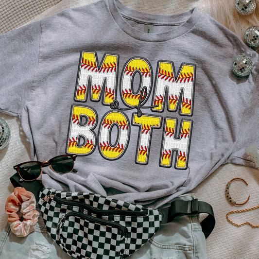 Mom Of Both Softball/Baseball DTF Transfer
