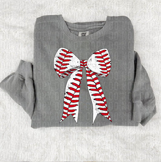 Baseball Bow DTF Transfer