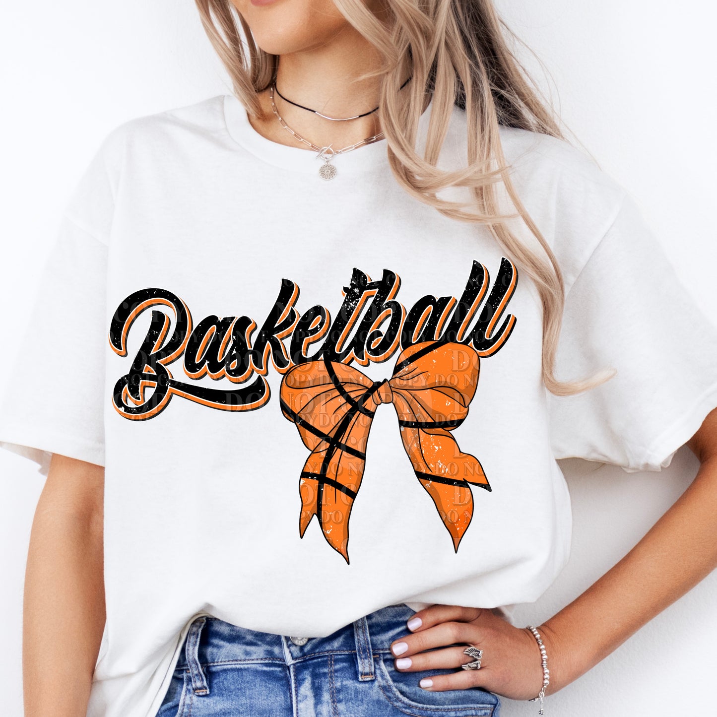 Basketball Coquette Bow DTF Transfer