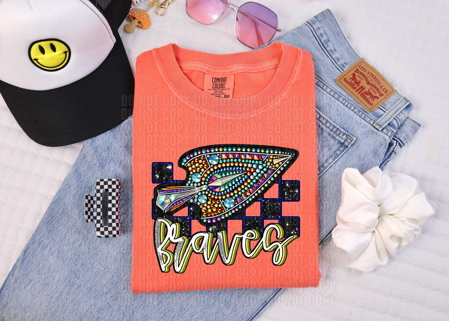 Rhinestone Colorful Mascots DTF Transfer