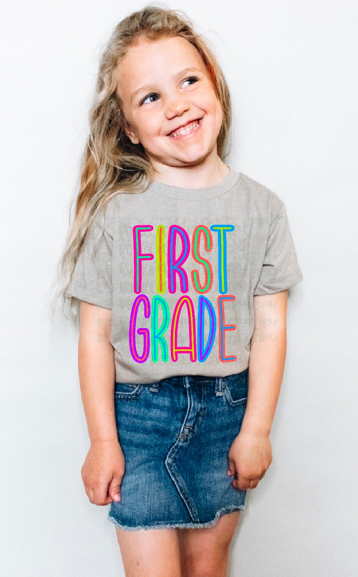 Bright First Grade Word DTF Transfer