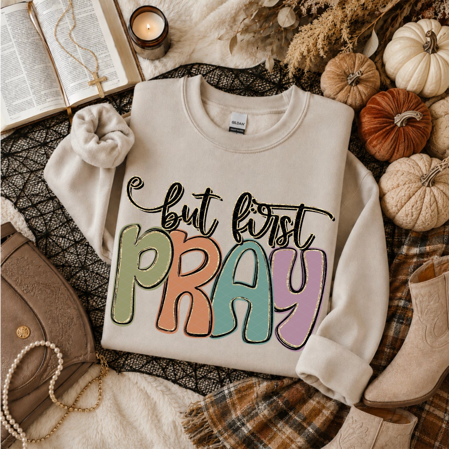But First Pray DTF Transfer