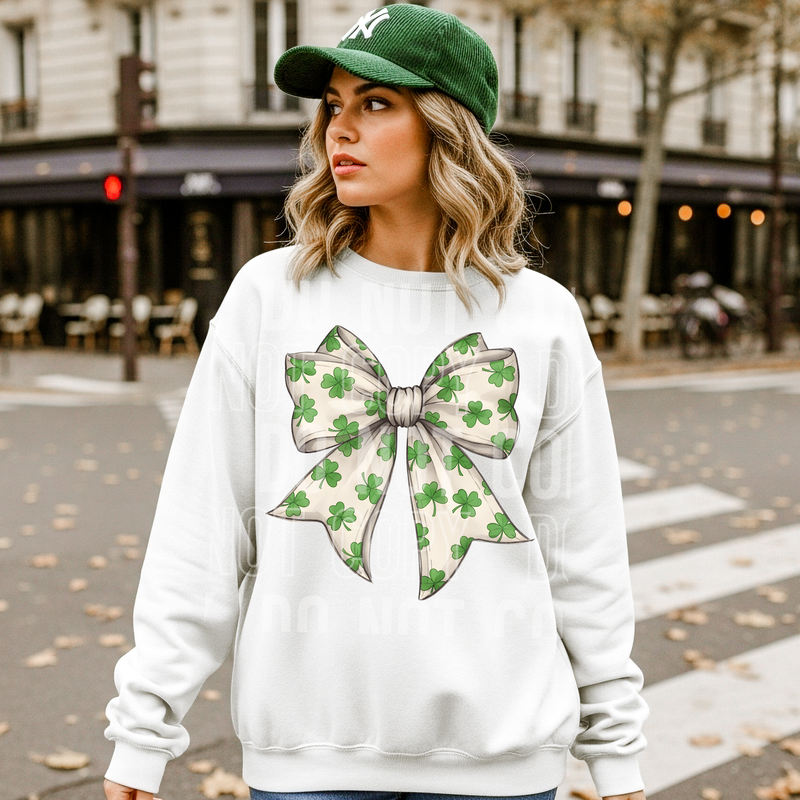 Clover Coquette Bow DTF Transfer