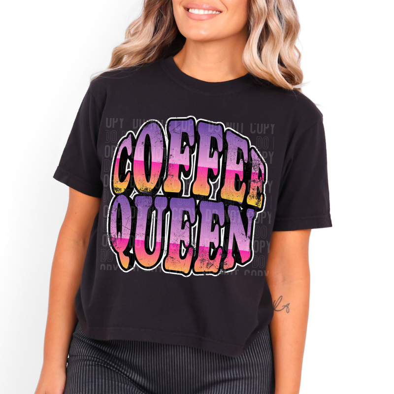 Coffee Queen DTF Transfer