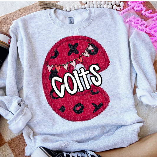 Colts Valentine School Spirit DTF Transfer