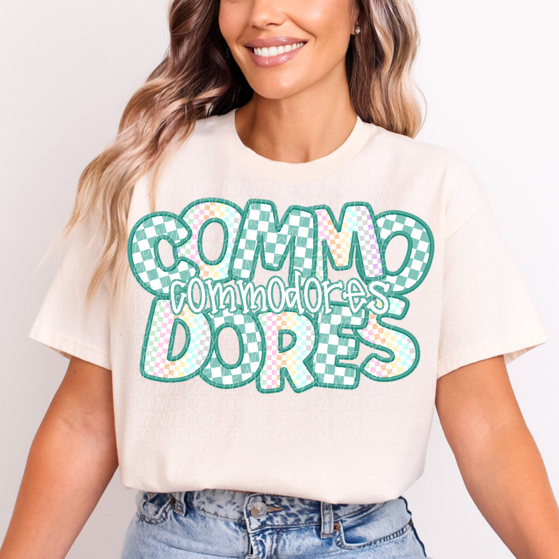 COMMODORES CS Checker Mascot DTF Transfer