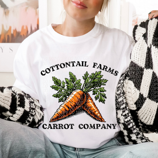 Cottontail Farms Carrot Company DTF Transfer