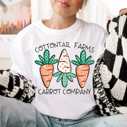 Cottontail Farms Carrot Company DTF Transfer