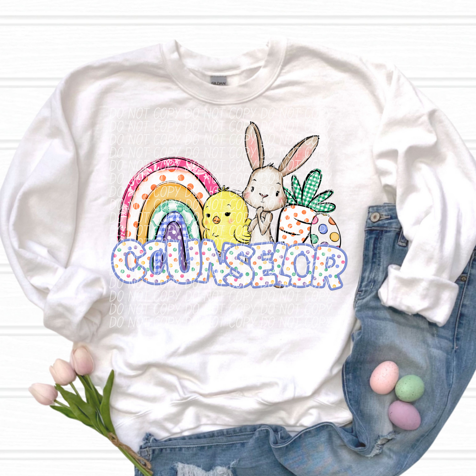 Counselor Easter Career DTF Transfer