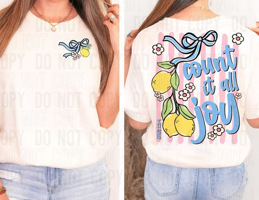 Count It All Joy Front/Back DTF Transfer