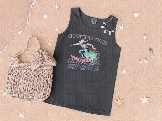 Country Club Cowgirl Summer DTF Transfer