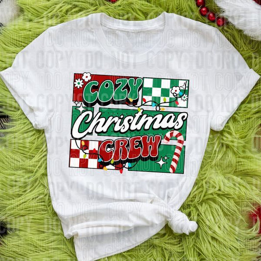 Cozy Christmas Crew DTF Transfer