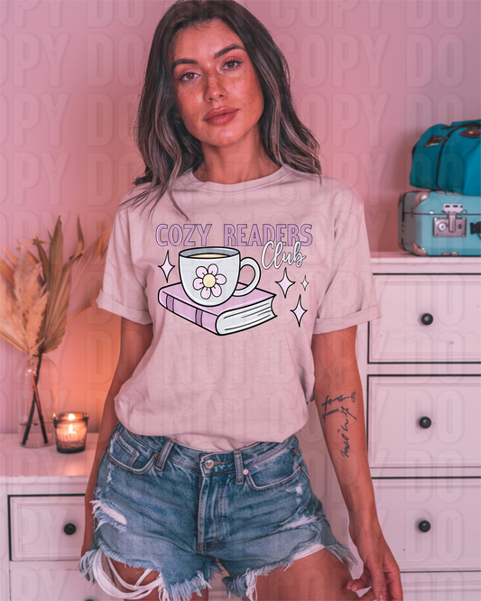Cozy Readers Club DTF Transfer