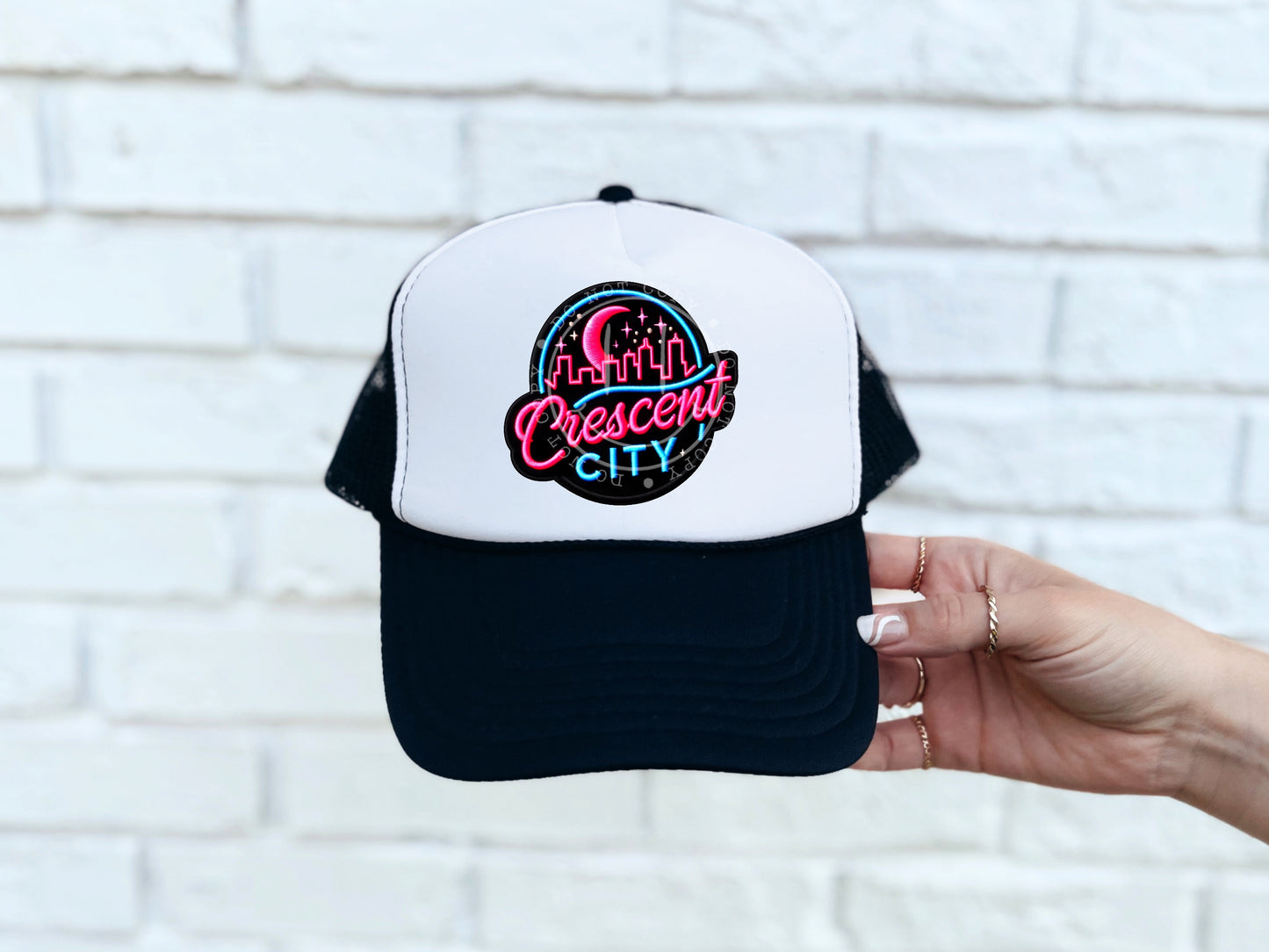 Cresent City Hat Patch DTF Transfer