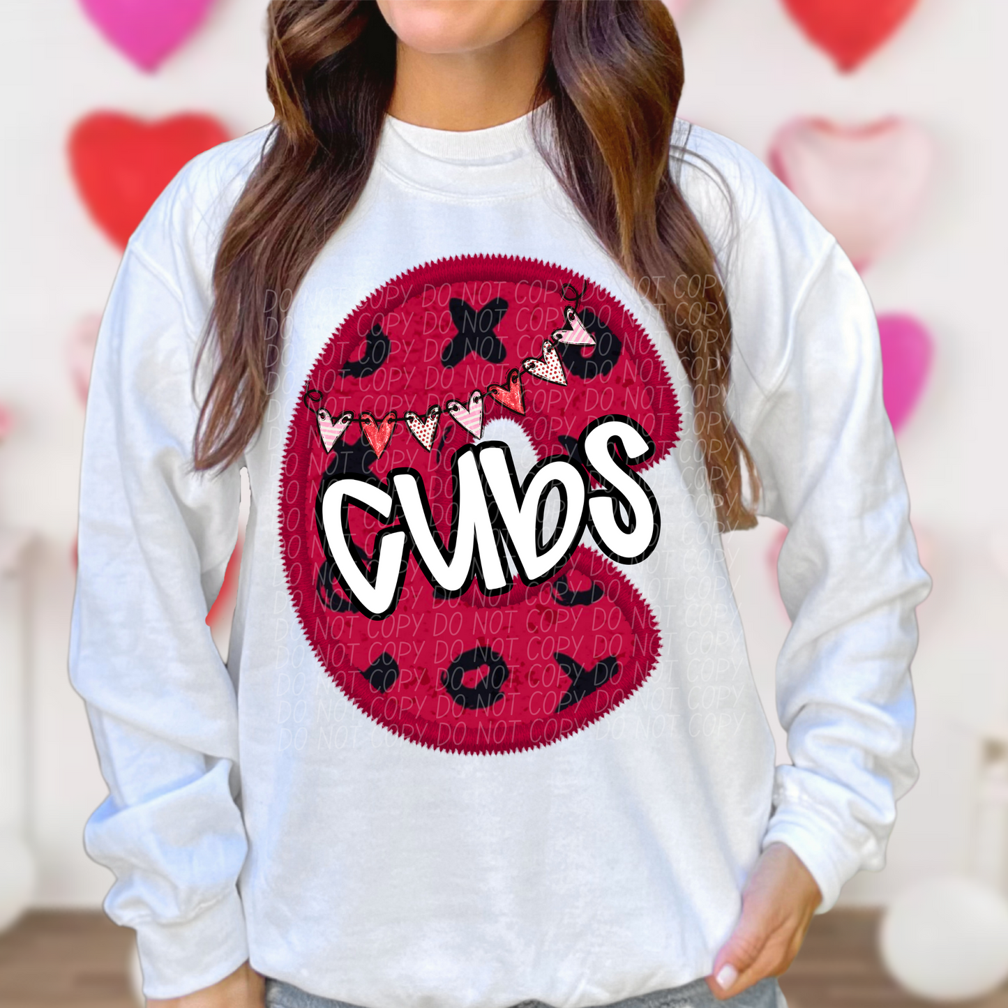 Cubs Valentine School Spirit DTF Transfer