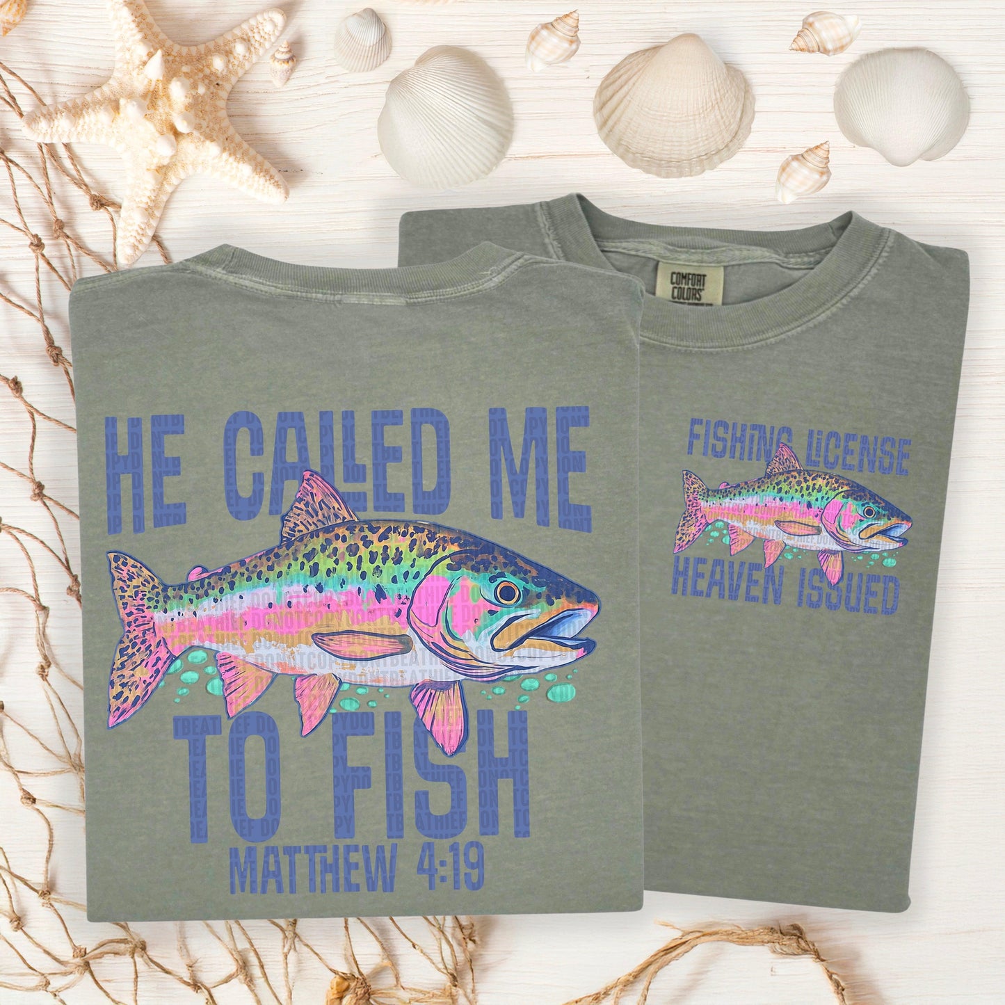 He Called Me To Fish DTF Transfer