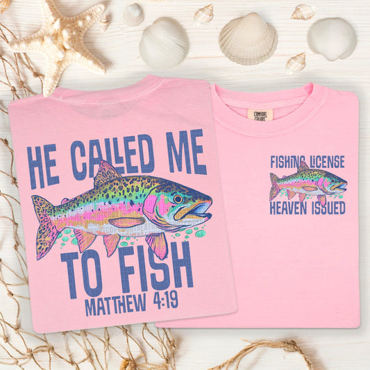 He Called Me To Fish Front/Back DTF Transfer