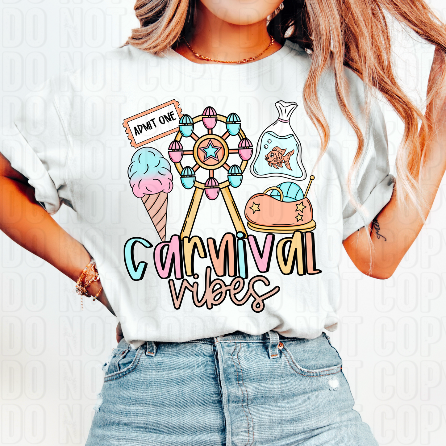 Carnival Vibes DTF Transfer