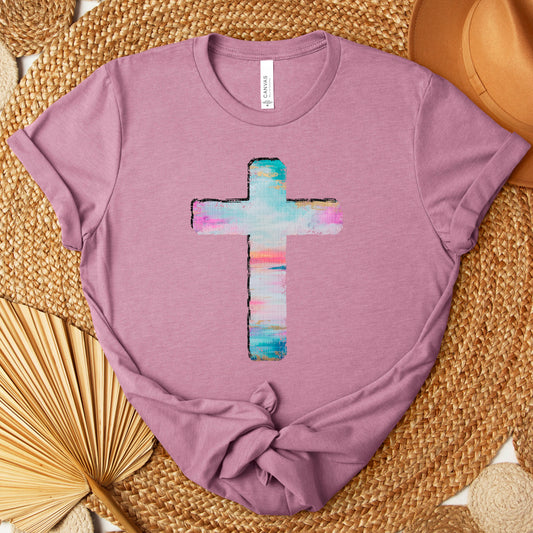 Cast Your Cares Upon Him Cross Only DTF Transfer