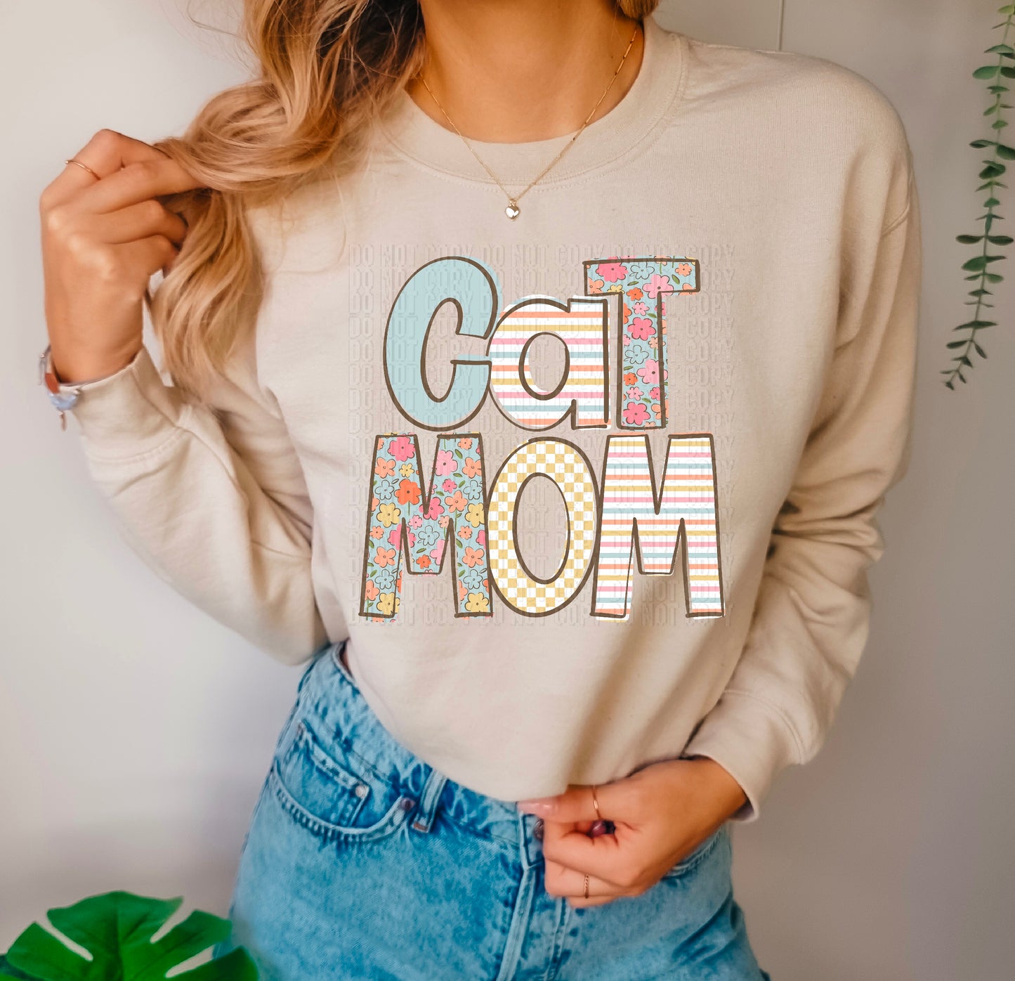 Doodle Loo Cat Mom DTF Transfer