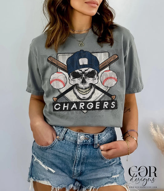 Chargers Navy DTF Transfer