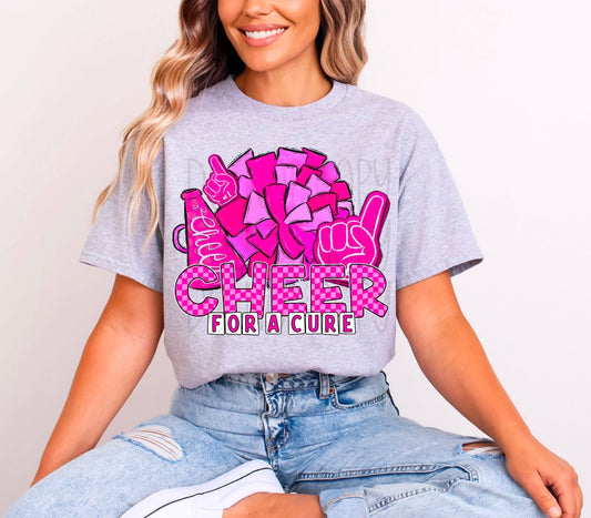 Cheer For A Cure DTF Transfer