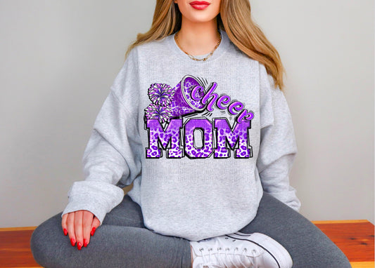 Cheer Mom Purple DTF Transfer