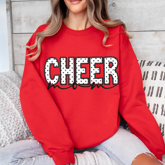 Cheer Mom Black Faux DTF Transfer