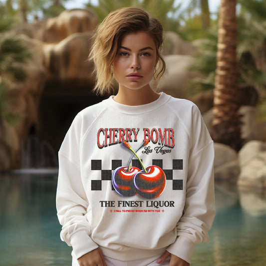 Cherry Bomb Las Vegas DTF Transfer