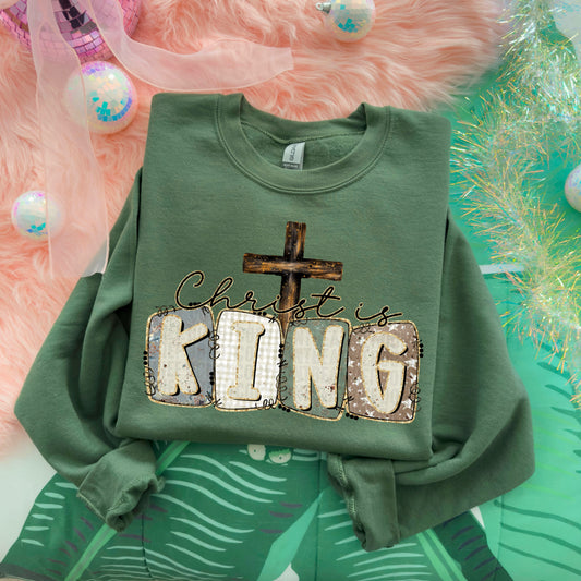 Christ Is King Cross DTF Transfer