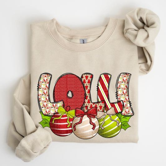 Lolli Christmas Bell Name DTF Transfer