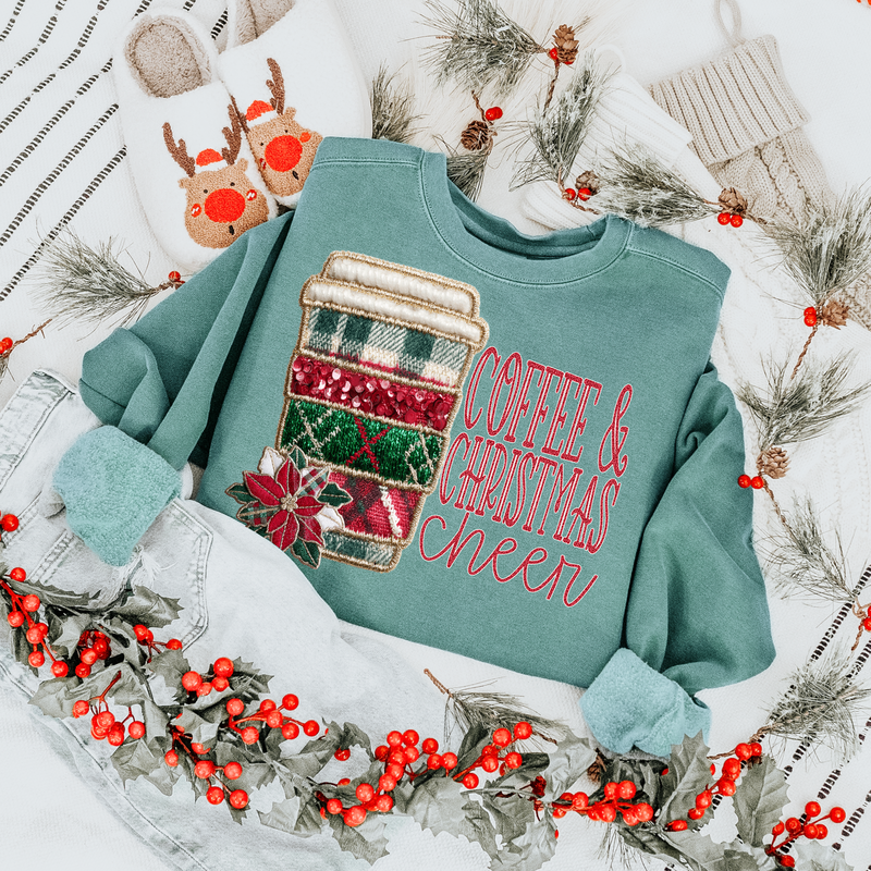 Coffee & Christmas Cheer DTF Transfer