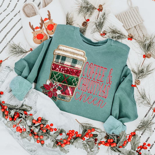 Coffee & Christmas Cheer DTF Transfer