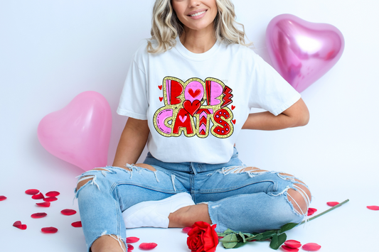 Cougars - Preppy Valentine Mascot DTF Transfer
